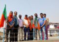 भाजपा के स्थापना दिवस पर जगह-जगह एकत्रित हुए पार्टी कार्यकर्ता,राष्ट्रीय कार्यक्रम के तहत किया ध्वजारोहण*
