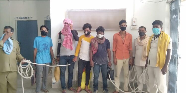 बोलेरो सवार 5 बदमाशों को हथियारों के साथ किया गिरफ्तार,चेकिंग के दौरान पुलिस को मिली सफलता