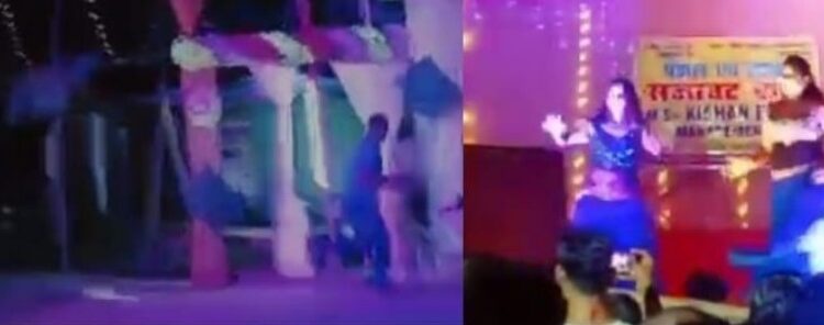 अष्टमी के दिन से दशमी बाद तक ऑर्केष्ट्रा के नाम पर बार बालाओं द्वारा परोसा गया अश्लील डांस, साथ में नाचने को लेकर आपस में भिड़े दो गुट,चाकूबाजी कई जख्मी, पुलिस के चटके डंडे