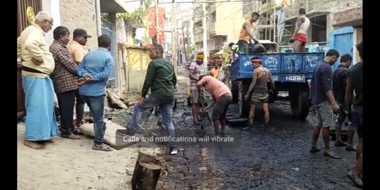 आखिर कब तक पोस्ट ऑफिस रोड के वाशिंदों को जल-जमाव की समस्या से मिलेगी निजात!तत्काल की गई पहल से राहत की उम्मीद जगी