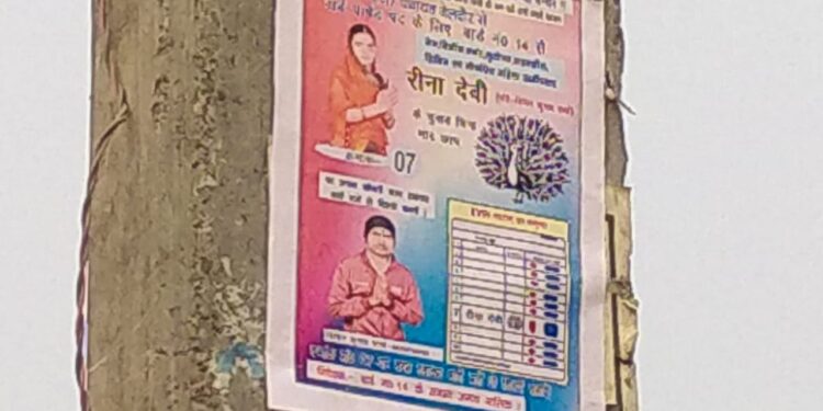 आखिर क्यों खामोशी की चादर ओढ़कर बैठे हैं संबंधित पदाधिकारी!बेलदौर नगर पंचायत में उड़ रही आचार संहिता की धज्जियां,विभिन्न सरकारी संस्थानों की दीवारों पर विभिन्न पद प्रत्याशियों के चिपके हैं पोस्टर-पर्चे