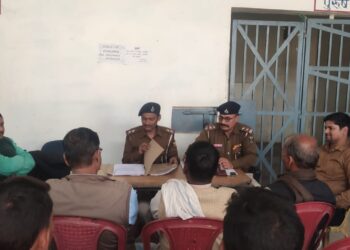 शांति समिति की बैठक में थानाध्यक्ष पंकज प्रकाश ने कहा-सरस्वती पूजा के दौरान हर हाल में पूर्ण रुप से प्रतिबंधित रहेगा डीजे