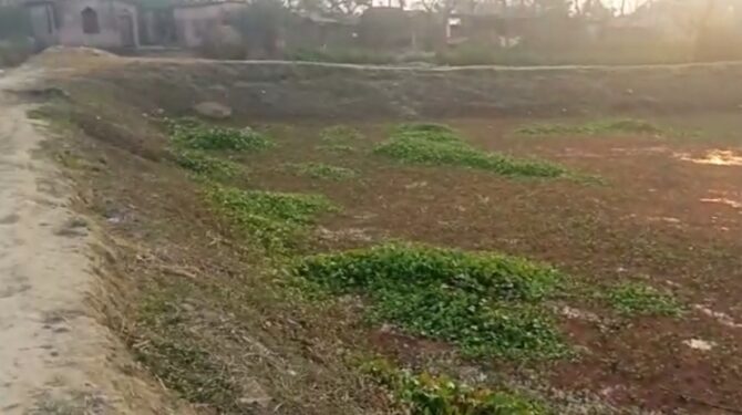 दिघोन स्थित पोखर का जीर्णोद्धार हुआ नहीं और हो गई लाखों के सरकारी राशि की लूट,जांच की उठी मांग