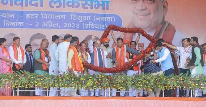 केन्द्रीय गृहमंत्री अमित शाह ने नीतीश सरकार की उधेड़ी बखिया,कहा-बिहार की कानून व्यवस्था बेहद खराब,जंगलराज लौटा