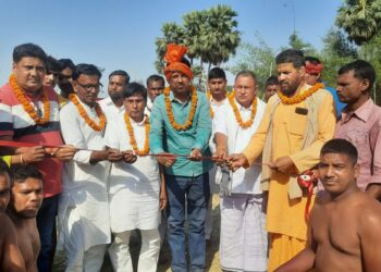 चैती दुर्गा मेला का राजद के जिलाध्यक्ष ने किया उद्घाटन,कहा-इस तरह का आयोजन देता है भाईचारे का संदेश