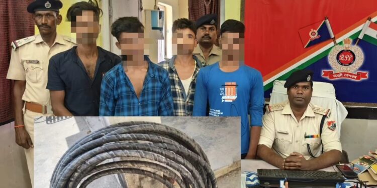 इंस्पेक्टर अरविंद राम के नेतृत्व में आरपीएफ का फिर चला अभियान,अलग-अलग जुर्म में नौ लोग धराए