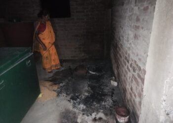 क्या गोगरी के बड़ीचक में पड़ोसियों ने घर में लगायी आग!पुलिस कर रही मामले की पड़ताल,हजारों की संपत्ति नष्ट