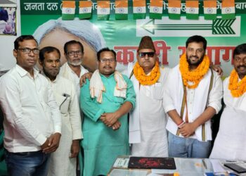 जदयू मीडिया सेल के प्रदेश अध्यक्ष और अल्पसंख्यक प्रकोष्ठ के प्रदेश उपाध्यक्ष का हुआ स्वागत,जीयाउल हक का अनुभव पार्टी के लिए साबित होगा लाभकारी:बबलू मंडल