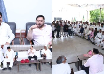 मुख्यमंत्री अचेतावस्था में,बिहार अपराधियों के हवाले:तेजस्वी यादव…मनोहर यादव ने खगड़िया में किया भव्य स्वागत