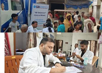 “चलती क्लिनिक बनी जीवनदायिनी! SBI निष्ठा की पहल से खगड़िया में सेहत की क्रांति”