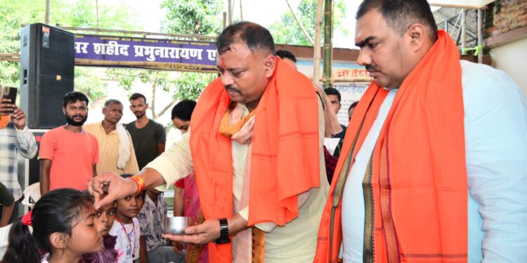 मारड़ में गूंजा अखंड कन्या पूजन का दिव्य जयकारा, संजय खंडेलिया बोले:कन्या पूजन ही है सनातन परंपरा की आत्मा