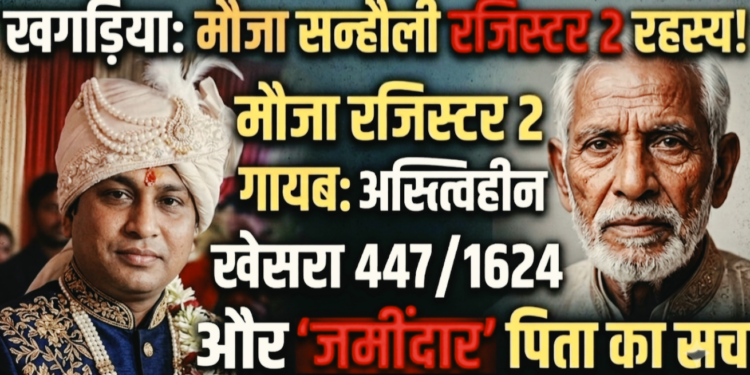 खगड़िया में ‘तथाकथित जमींदार’ पैदा कर फर्जी तरीके से जमीन बेचने वाला एक बहुत बड़ा गिरोह सक्रिय, राजेंद्र नगर के अस्तित्वहीन खेसरा 447/1624 और गायब रजिस्टर-2 मामले पर विवेचना शुरु होते ही शहर के कई सफेदपोशों का चेहरा होने लगा है ‘लाल’!!
